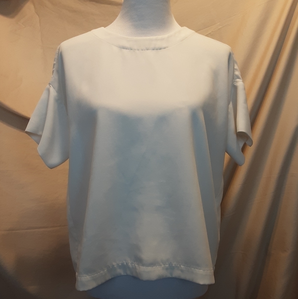 Madewell Swoop Neck Tie Back Top SZ SM